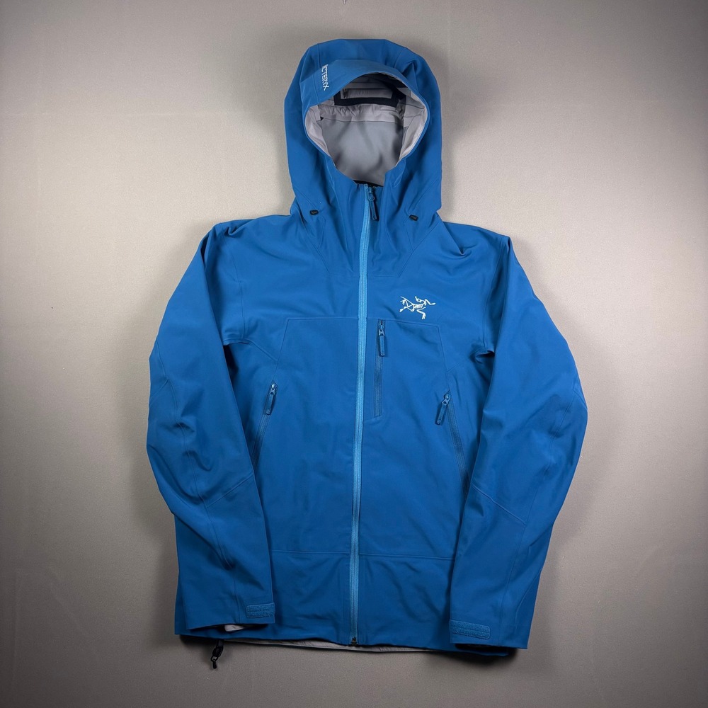 NEW Arcteryx Mens Procline Gore-Tex Infinium Blue Hooded Jacket Powder Skirt Med